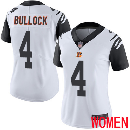 Cincinnati Bengals Limited White Women Randy Bullock Jersey NFL Footballl 4 Rush Vapor Untouchable